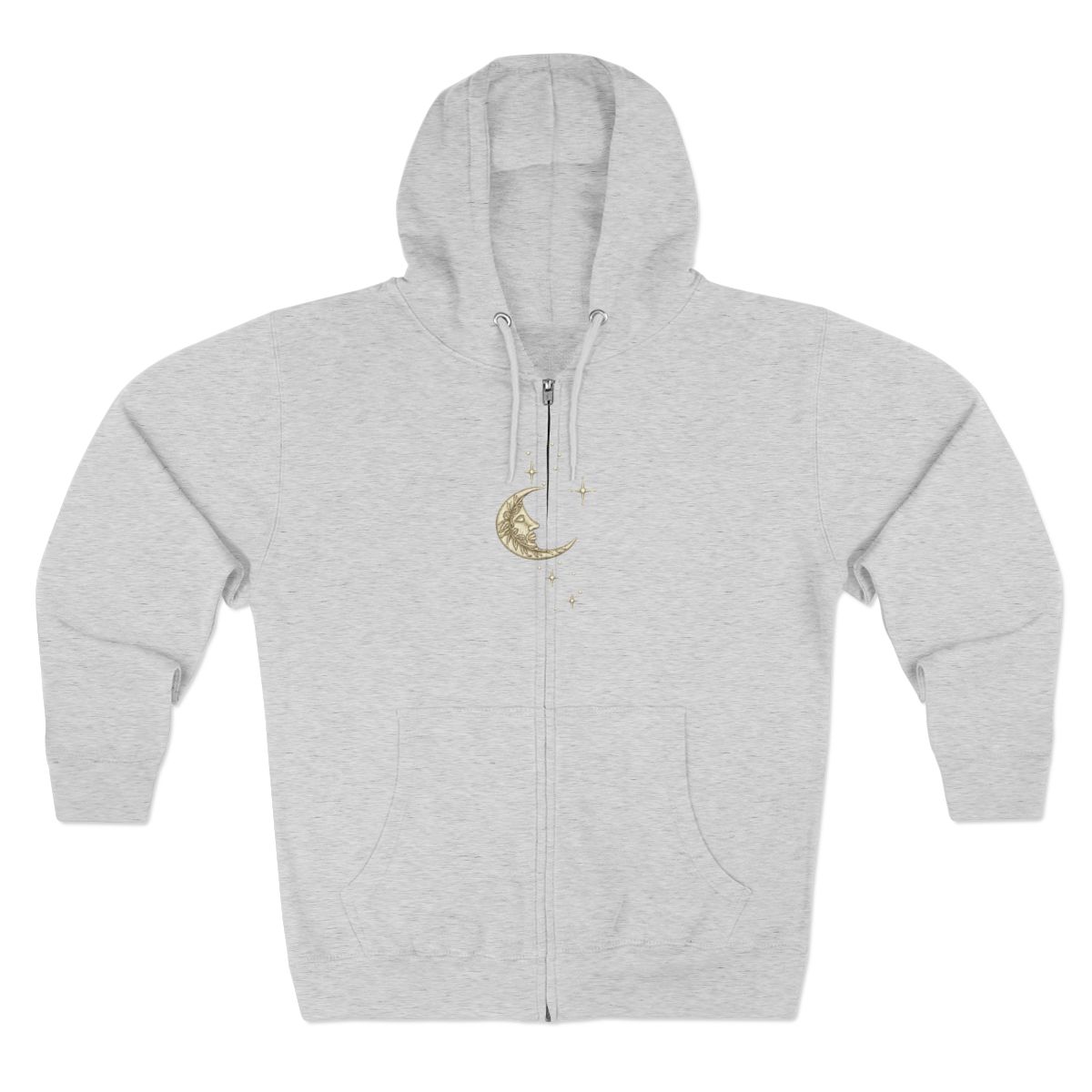 Jerry Garcia Moon Zip Hoodie-Navy